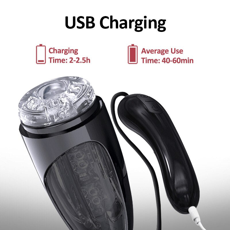Remote Sucking Masturbator Male 10*3 Modes Vibration & Suction Penis Training Delayed Ejaculation Masturbators Sex Toys for Men