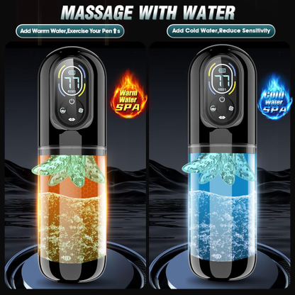 Innovative 7 Sucking & Vibrating & Thrusting & Rotating & Licking Automatic Male Masturbator
