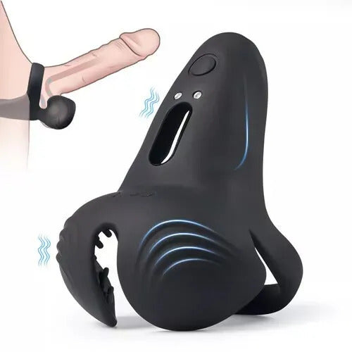 [HOT SALE] 2-Motor Penis Glans Training 10-Vibration Masturbation Cup