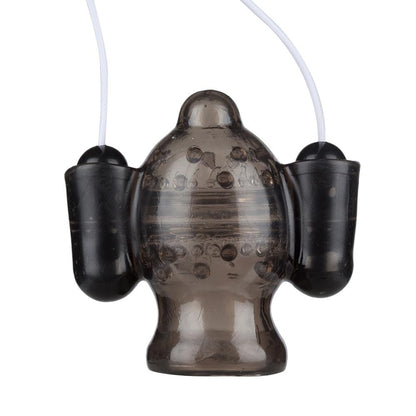 2pcs Dual Egg Vibrator Penis Head Trainer Glans Stimulator