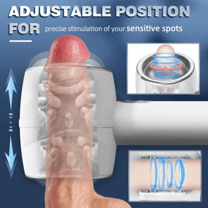 Hardy - Automatic 3 Frequency Telescopic Handheld Male Masturbator