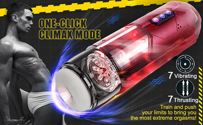 [Confidential delivery]Male Masturbaters Automatic Handsfree Thrusting Cup Vibrated Stroker Lubricants