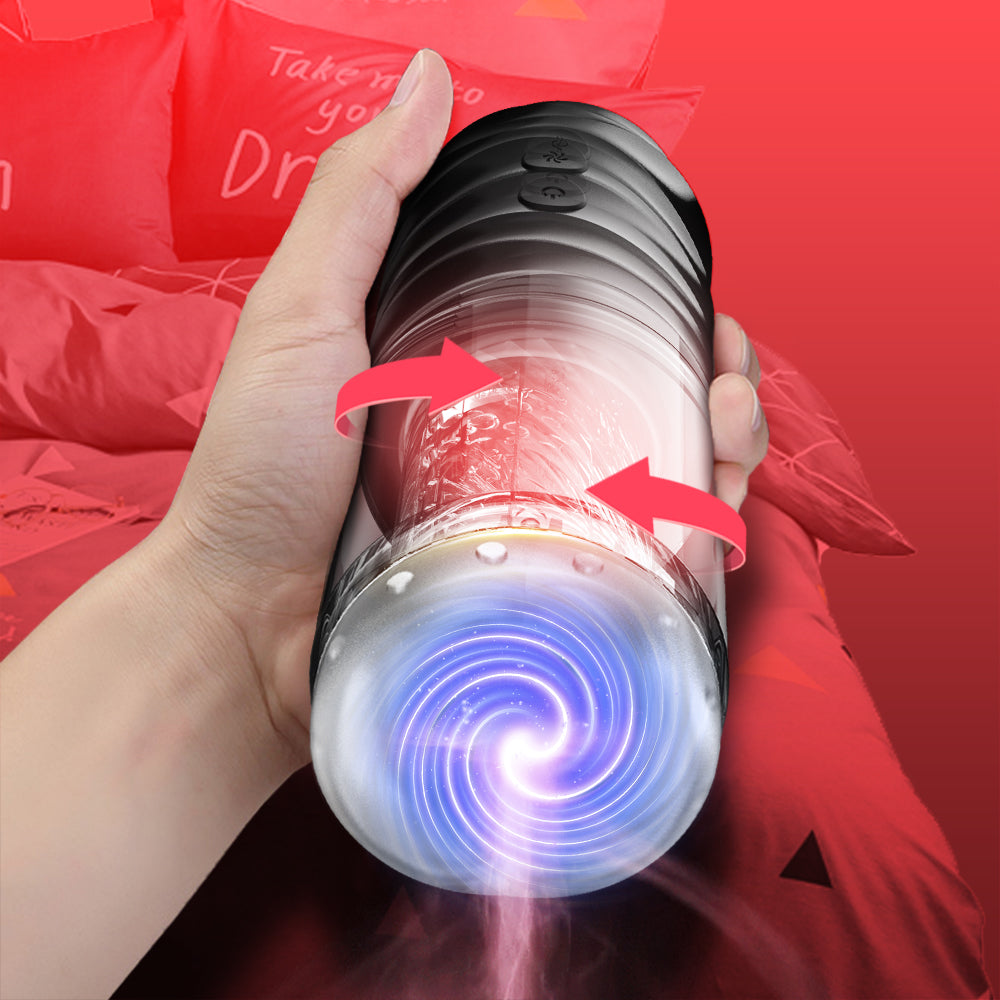 Automatic Telescopic Rotation Male Masturbation Cup