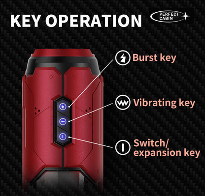 [Confidential delivery]Male Masturbaters Automatic Handsfree Thrusting Cup Vibrated Stroker Lubricants