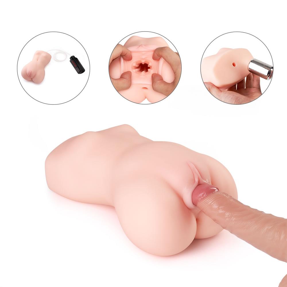 Vibrating Sucking Pussy Sex Realistic Male Masturbator