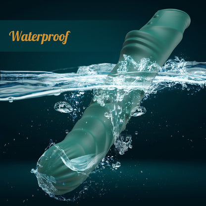 3 IN 1 Telescopic G-Spot Vibrator with Beads Ring and Clit Stimulator