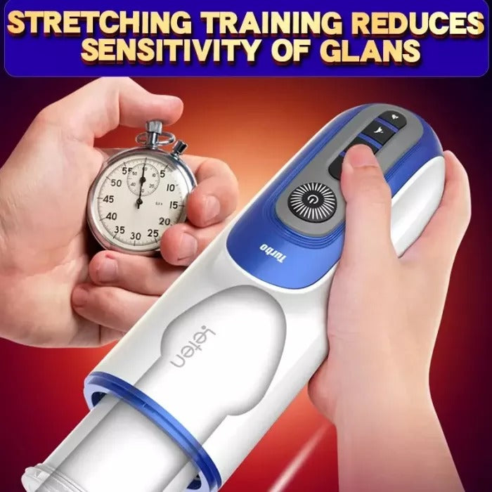 LETEN Automatic Telescopic Rotating Heating Male Masturbator