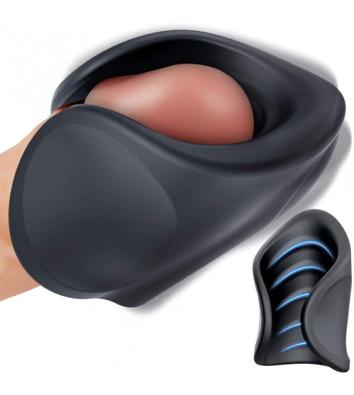 Handhold Adjustable Male Masturbator Penis Vibrator