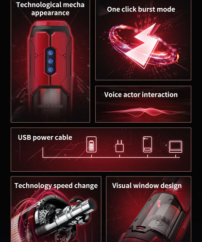 [Confidential delivery]Male Masturbaters Automatic Handsfree Thrusting Cup Vibrated Stroker Lubricants