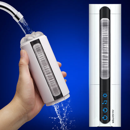 OLO Intelligent Voice Heating Sucking Masturbation Cup Vibrating Oral Aircraft Cup Deep Throat Male Masturbators Sex Toy for Man