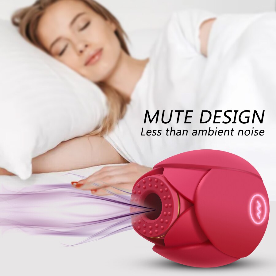 Rose Sucking Vibrator for Women Nipple Suck Clitors Stimulate Vagina Massager Waterproof Female Masturbator Sex Toys for Women