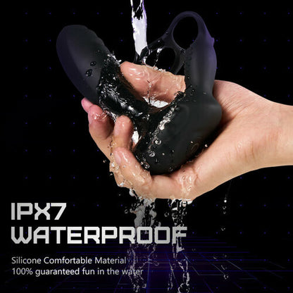 10 Vibrating Smart Heated Multifunctional Prostate Massager with Dual Cock Rings