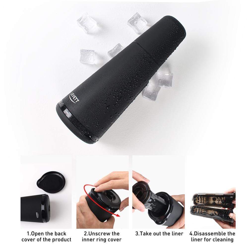 Handheld 3D Sensors Voice Cone-Shape Male Masturbator Cup