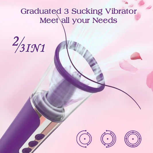 Succion-Female Sucking Licking Vibrating Tongue Oral Clitoris G-spot Vibrator Stimulator