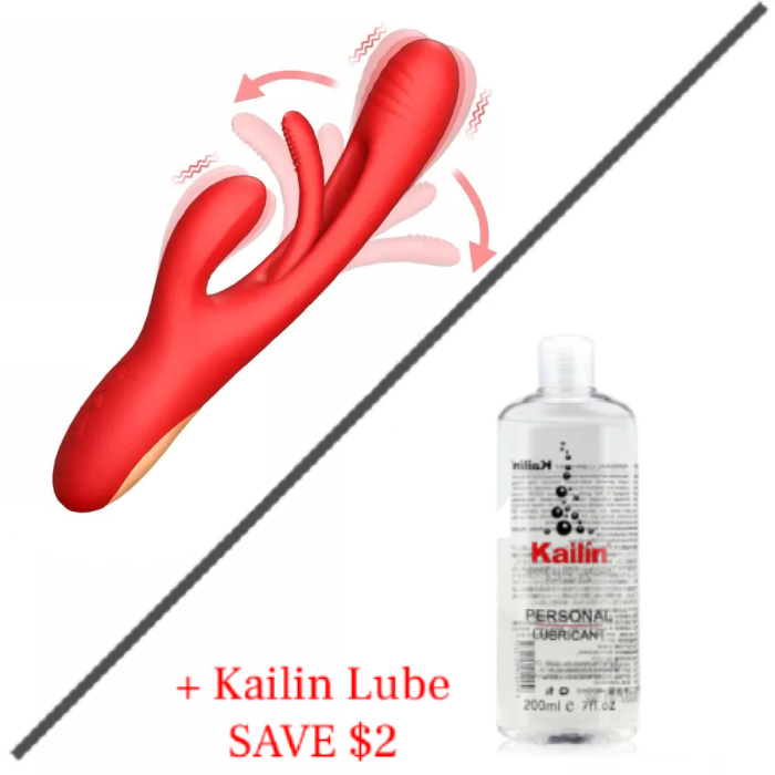 Rabbit Tapping Vibrating All-In-One G-Spot Vibrator for Women