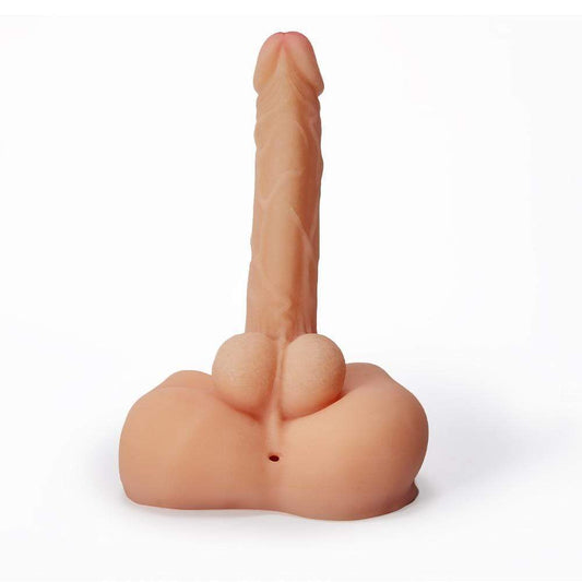 7.28” Realistic dildo with Ass Hole Adult Masturbator