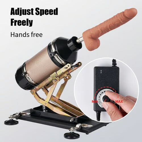 Buyging™ Iron Titan 400 Strokes/Mins 5 IN 1 Accessories Dildo Sex Masturbation Machine