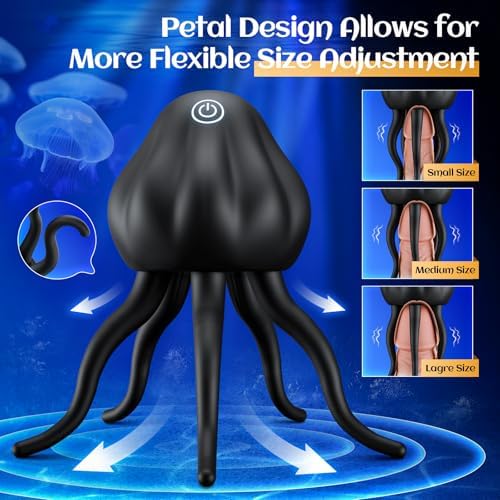 Male Vibrator - 10 Vibration Modes & Tentacle Stroker for Penis & Nipple Stimulation