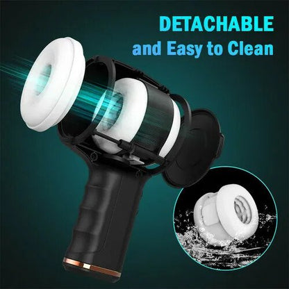 8 Vibrating 5 Thrusting Handheld Male Masturbtor