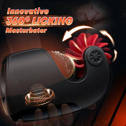 10 Licking & 10 Flapping & 10 Vibrating Super Soft Male Penis Training Vibrator
