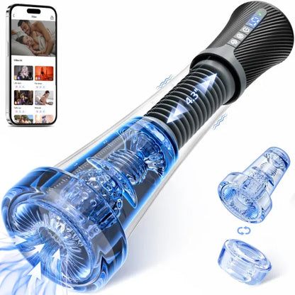 😍2025 Penis Enlargement Pump 💪 – 💥Triple stimulation with suction, vibration, and elasticity!💦