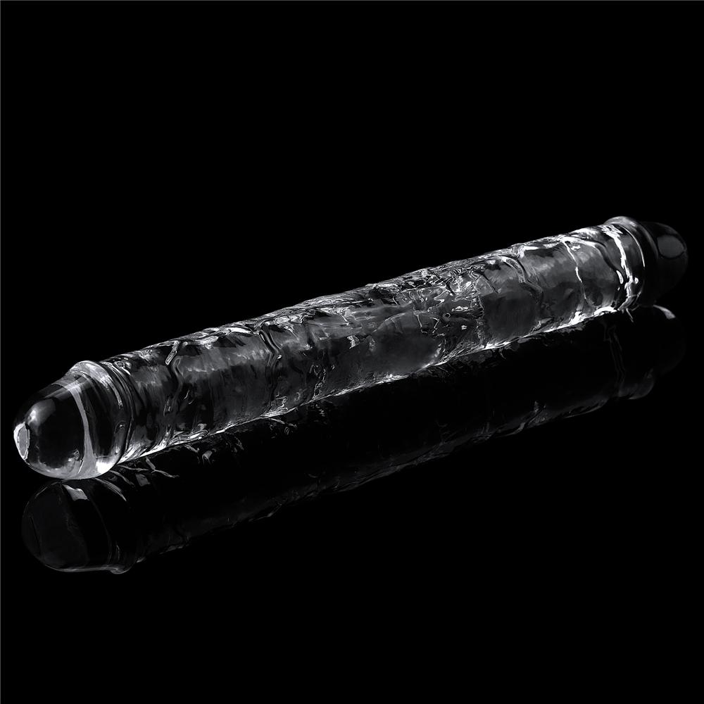 12 Inch Transparent Big Double Head Dildo