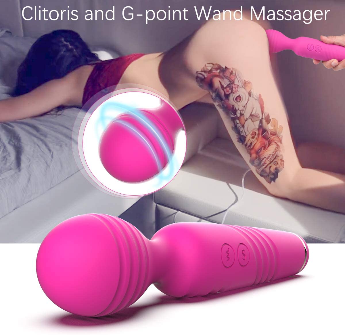 Sucking Clitoris Stimulator and Wand Massager