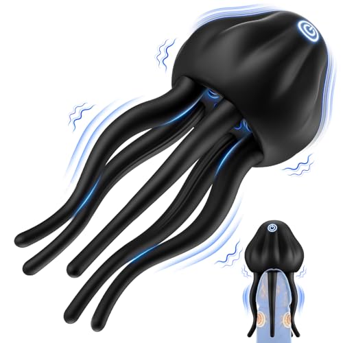 Eveandlove Male Vibrator - 10 Vibration Modes & Tentacle Stroker for Penis & Nipple Stimulation