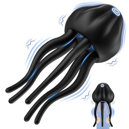 Eveandlove Male Vibrator - 10 Vibration Modes & Tentacle Stroker for Penis & Nipple Stimulation