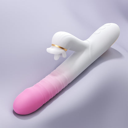 Rabbit - 360° Rotating Ball 7-Speed Extendable G-Spot Vibrator with 7 Intensity Settings