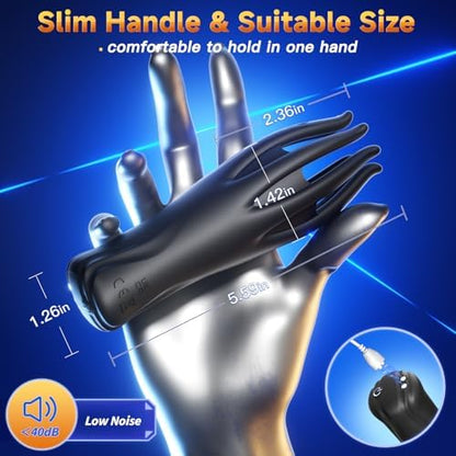 2-in-1 Male Vibrator & Masturbator - 10 Powerful Vibrations for Penis Training & Stimulation