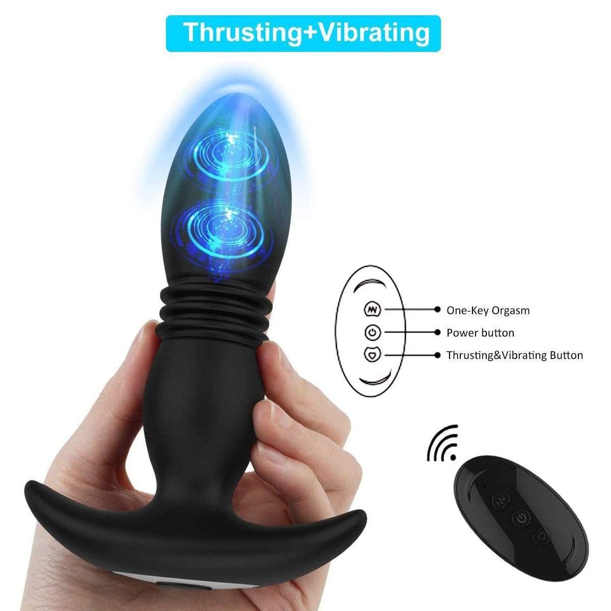 Thrusting Anal Vibrator Prostate Massager