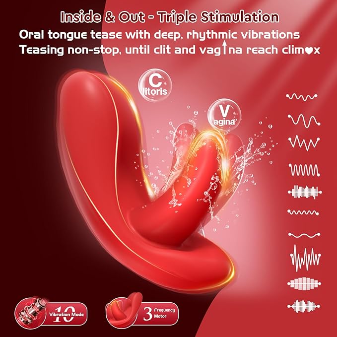Sexoralab™ APP Mini Panty Vibrator Clitoral Vaginal Stimulator 10 Vibrations