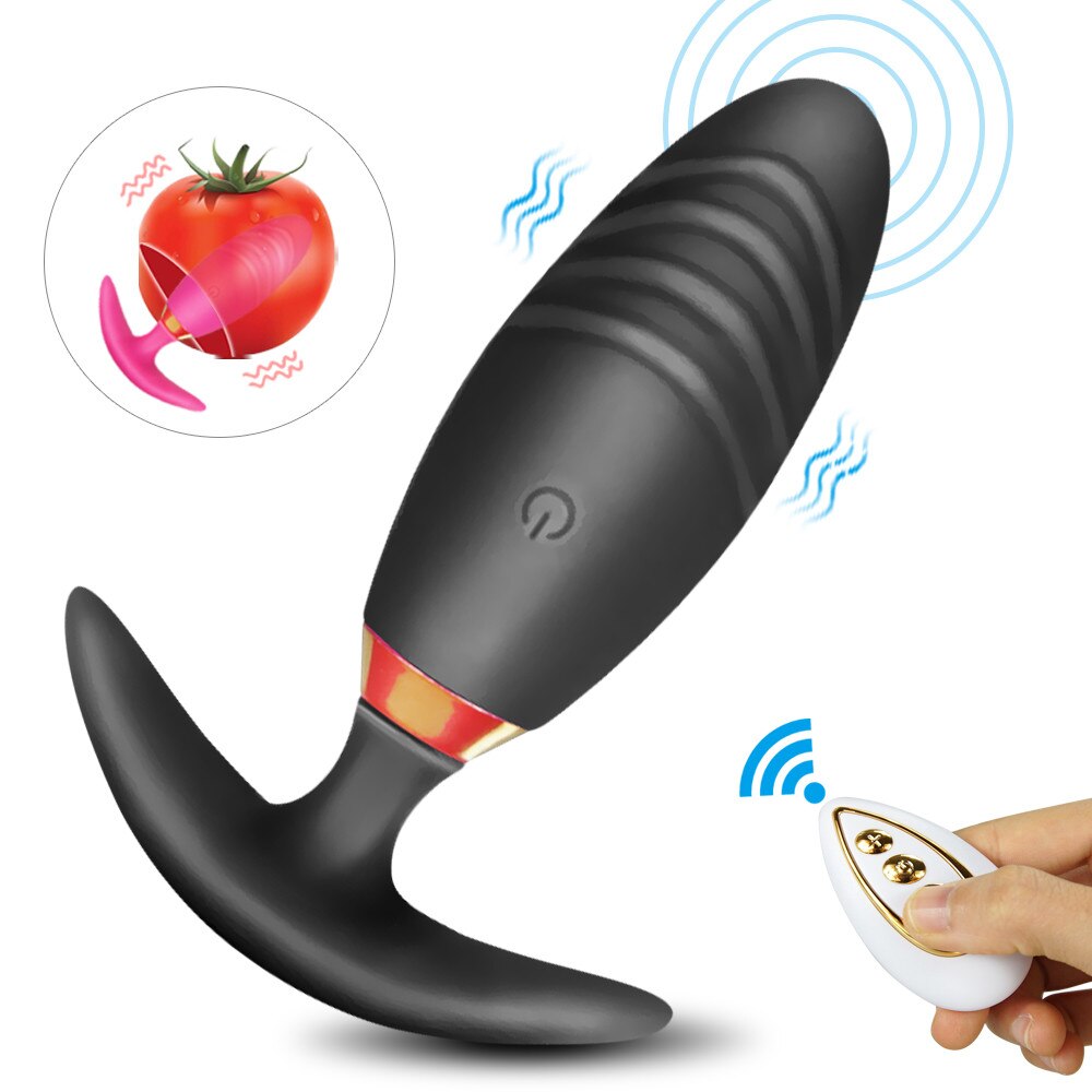 Wireless Soft Silicone Anal Butt Plug Prostate Massager