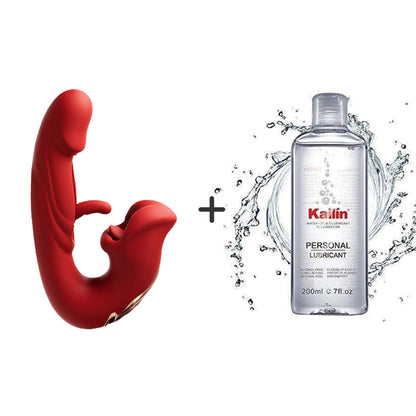 G-spot Vibrator Women Sex Toy with 7 Flapping Vibrating & 5 Licking Sucking Modes