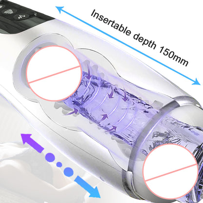 Sexoralab 7+7 Modes Vibration  Suction Oral Pocket Pussy Blowjob Silicone Vagina Sex Toys for Men